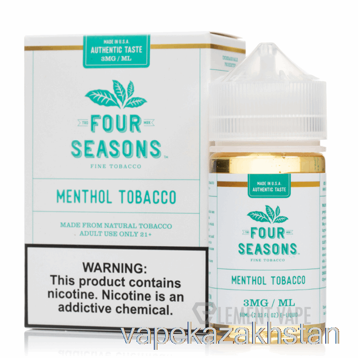 Vape Kazakhstan Menthol Tobacco - Four Seasons - 60mL 6mg